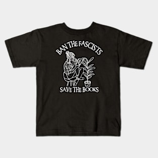 Ban The Fascists Save The Books Kids T-Shirt